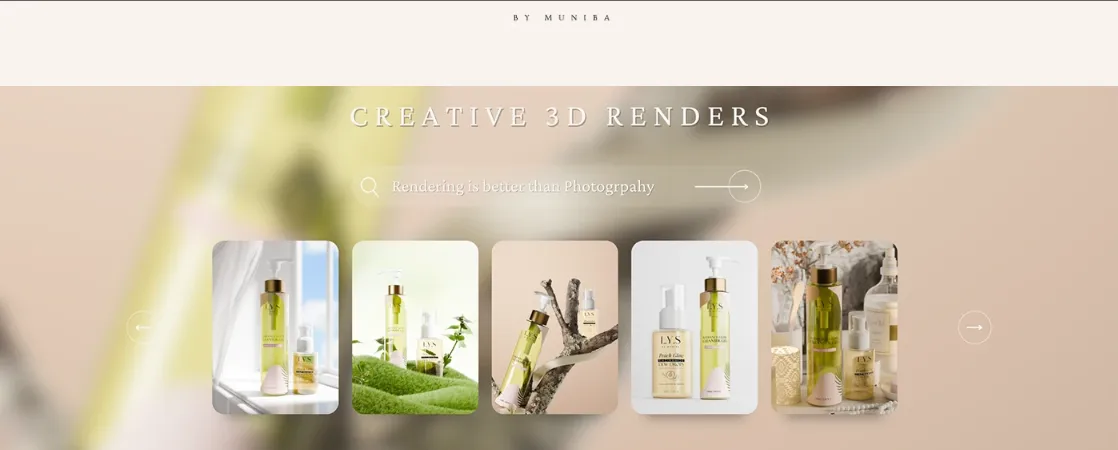 Beauty Products 3D Renders
